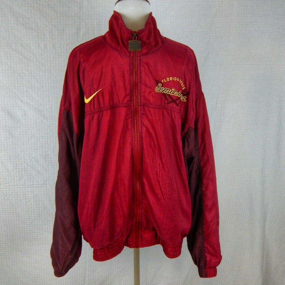 Nike FSU Seminoles Vintage Wind Breaker Jacket L